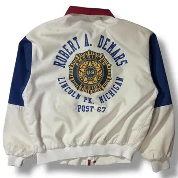 90s USA제 구제 의류 실물 아메리칸 레기온 퇴역 군인 블루종 자켓
