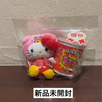 부타멘마 마스코트 키링 헬로키티 키티 키링 인형