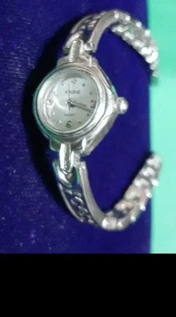 KRONE 쿼츠 손목시계 실버 브레이슬릿 워치