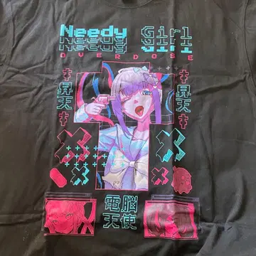 NEEDY GIRL OVERDOSE 그래픽 T셔츠 (승천 T)