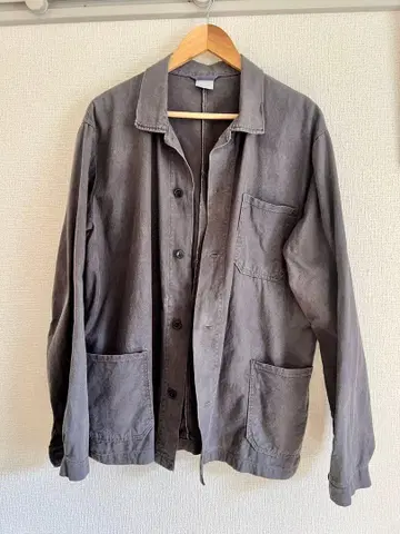 프렌치 워크 자켓 커버올 빈티지 페이드