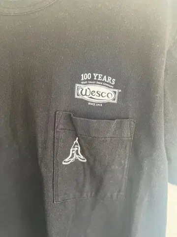 웨스코 T셔츠 블랙 M 부츠 WESCO