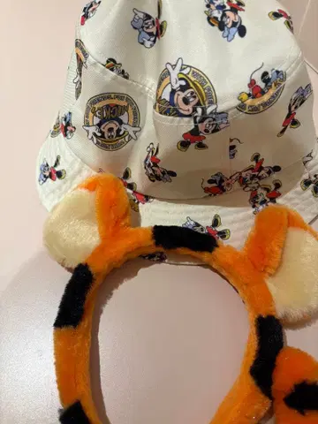 미키 모자와 티거 머리띠 세트