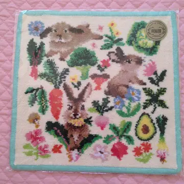 러브리 바이 페이러 토끼 베지터블 손수건