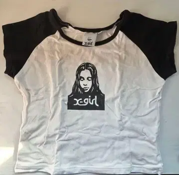 X-girl FACE RAGLAN BABY TEE 티셔츠 엑스걸