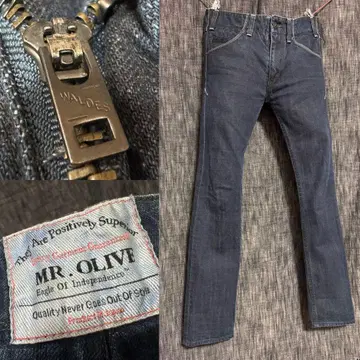 Mr.OLIVE WALDES 지퍼 일본제 데님 월데스 청바지 도메스