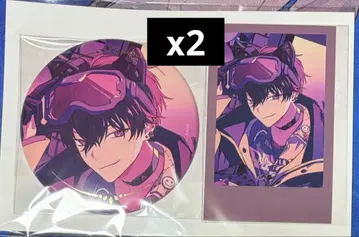 니지산지 사에키 잇테츠 생일 2025 캔뱃지 폴라로이드풍 카드 2종