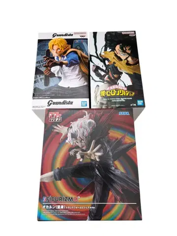 [ 미개봉 새상품 ] 점프 인기 피규어 3체 세트 사보 데쿠 오카룬