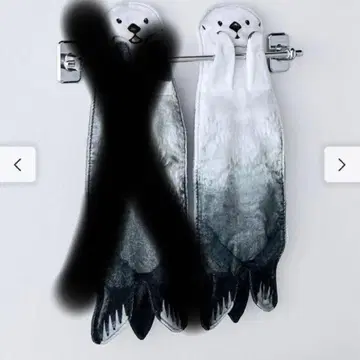 도바 수족관 배를 쓰다듬는 랏코의 늘어뜨린 타월 메이 펠리시모