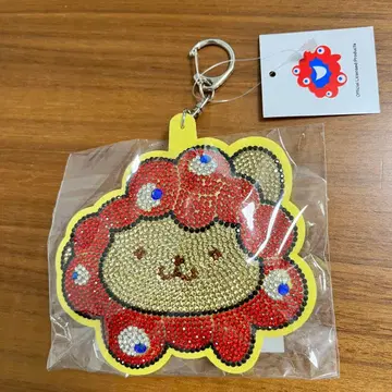 간사이 만박 미야쿠미야쿠 산리오 폼폼푸딩 키라키라 가죽 키링