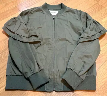 Ray beams MA-1 프릴 블루종 카키 M 사이즈