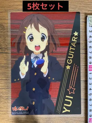 케이온! 점보 카드다스 클리어 플레이트 방과 후 티타임 5인 세트