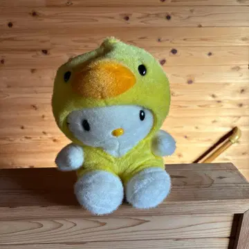 오리 후드 부착 키티 봉제 인형