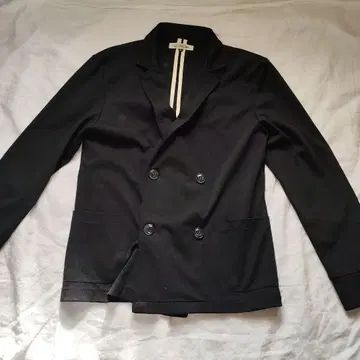 SLOWGAN 블랙 더블 브레스트 자켓 XL