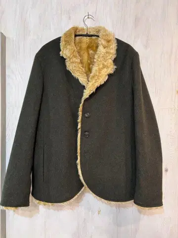 넘버나인 2003 AW 멜톤 퍼 자켓