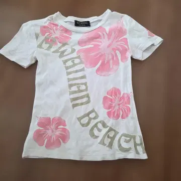 y2k 헤이세이 갸루 헤이세이 레트로 헤이세이 패션 티셔츠 하이비스커스