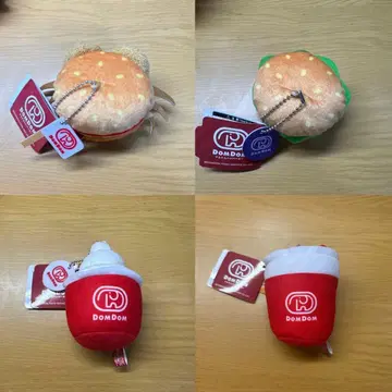 돔돔버거 더 많이! 햄버거 마스코트 키체인