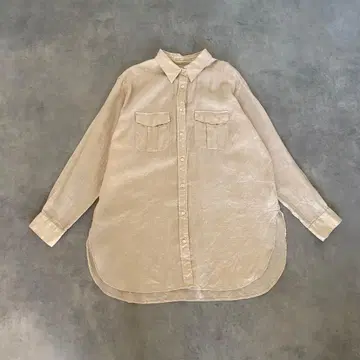 프레임워크 린넨 100% 셔츠 빅 오버사이즈 루즈핏 긴팔