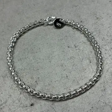 빈티지 실버 925 심플 로프 팔찌 체인