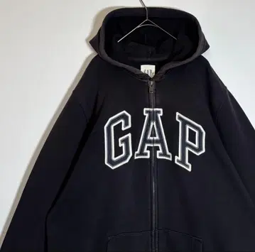 GAP 갭 빅 사이즈 자수 로고 속기모 집업 후드티