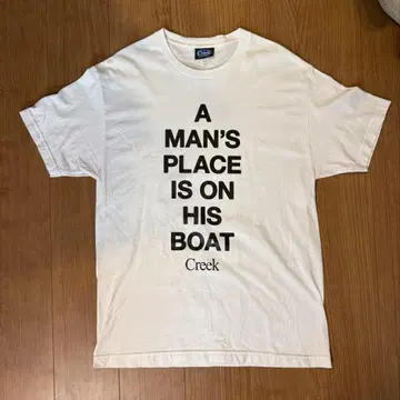 Creek 티셔츠 화이트 L 사이즈