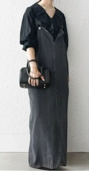 SHIPS any DENIM 오버롤 스커트 프리 사이즈