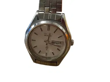 SEIKO SQ 쿼츠 손목시계 화이트