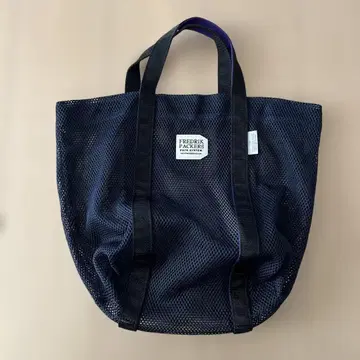 프레드릭 패커스 한정판 HEAVY MESH TOTE 백 네이비 x 퍼플