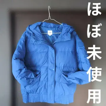GAP 파랑 다운 자켓 후드 부착