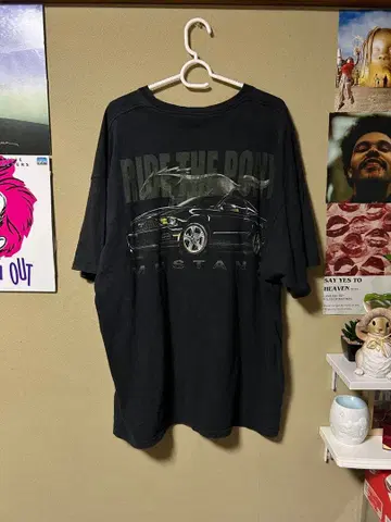 NASCAR 빈티지 머스탱 티셔츠 라지 사이즈