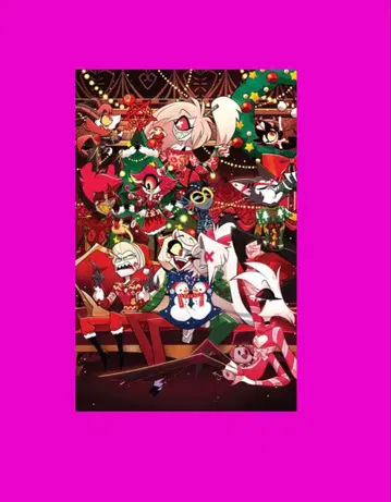 HAZBIN HOTEL 2025 크리스마스 포스터 2장