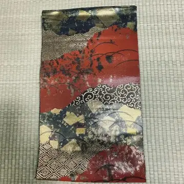 후쿠로 오비 순수 실크 고전 문양 금채 문양 포멀 0228-8-A3