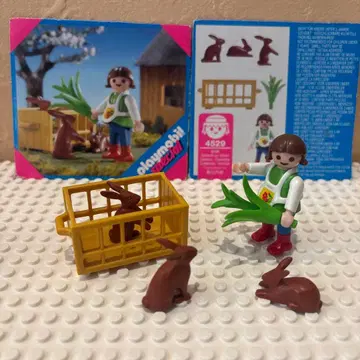 Playmobil 4529 농장 세트 토끼와 여아