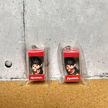 몬치치 앉은 패키지 피규어 키 체인 몬치치쨩 2개 세트