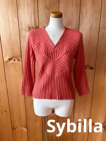 시빌라/상의/티셔츠/셔츠/M/오렌지/코튼 x 폴리에스테르