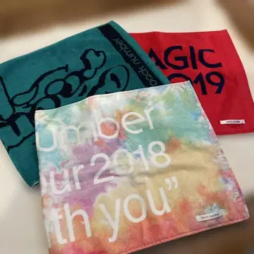 backnumber 투어 타월 3장 세트