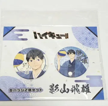 하이큐 TaS 10th 오리지널 일러스트 캔뱃지 2개 세트 카게야마