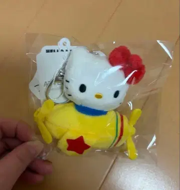 [미사용 새상품] 로리즈팜 비행기 키티 인형 키링