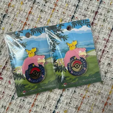 미사용 새상품 야돈 로고 핀즈 포켓몬 센터 카가와 한정판 핀 배지