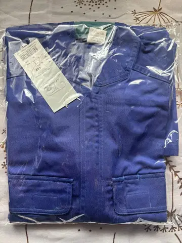 작업복 점프수트 남성용 블루 L 사이즈 반팔