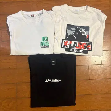 롱T 3세트 X-LARGE bendavis HUF