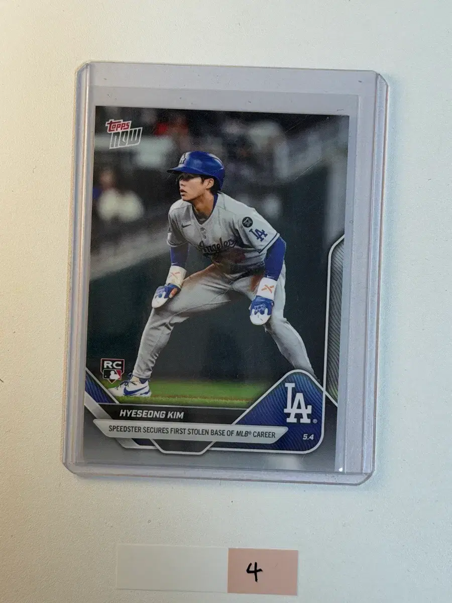 김혜성 2025 RC Topps now MLB 야구카드