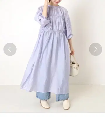 SIMPLICITE 백산 개더 원피스 free 퍼플