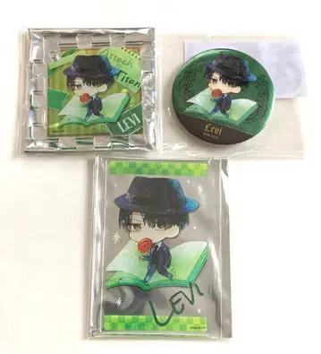 진격의 거인 리바이 아크릴 카드, 퍼즐 키링, 캔뱃지