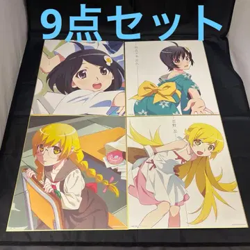 바케모노가타리 모노가타리 시리즈 제일복권 색지 클리어 파일 페이스타월