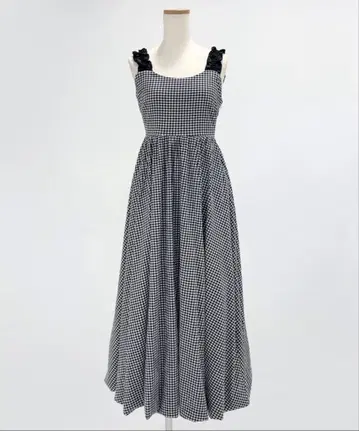 DearMyLoveWhip 깅엄 체크 벌룬 점프 스커트