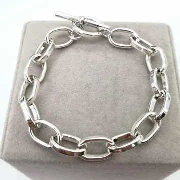 새상품 더블 체인 실버 925 팔찌 키헤이 S925