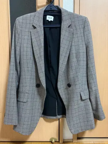 Seed 체크 테일러드 자켓 1회 착용