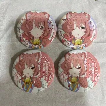 아마가미 씨네 인연 맺기 아마가미 유나 캔뱃지 컬렉션 4개 세트 굿즈