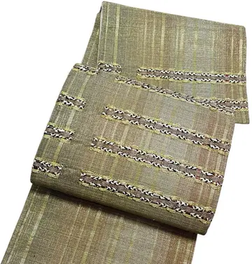 A7 니시진 비단 히나야 콤비 직조 순수 실크 오타이코 후쿠로 오비